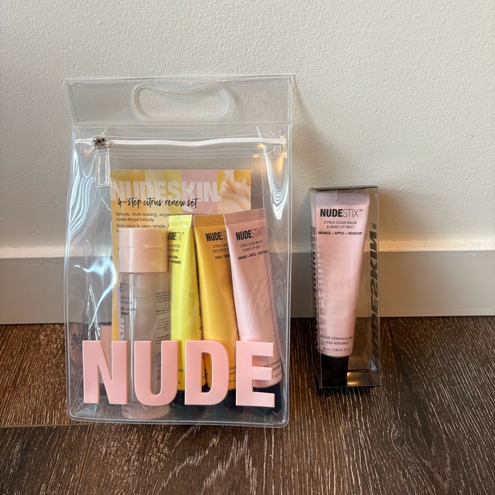 NEW NUDESTIX Citrus Renew 4 Piece Set & Cleansing Balm